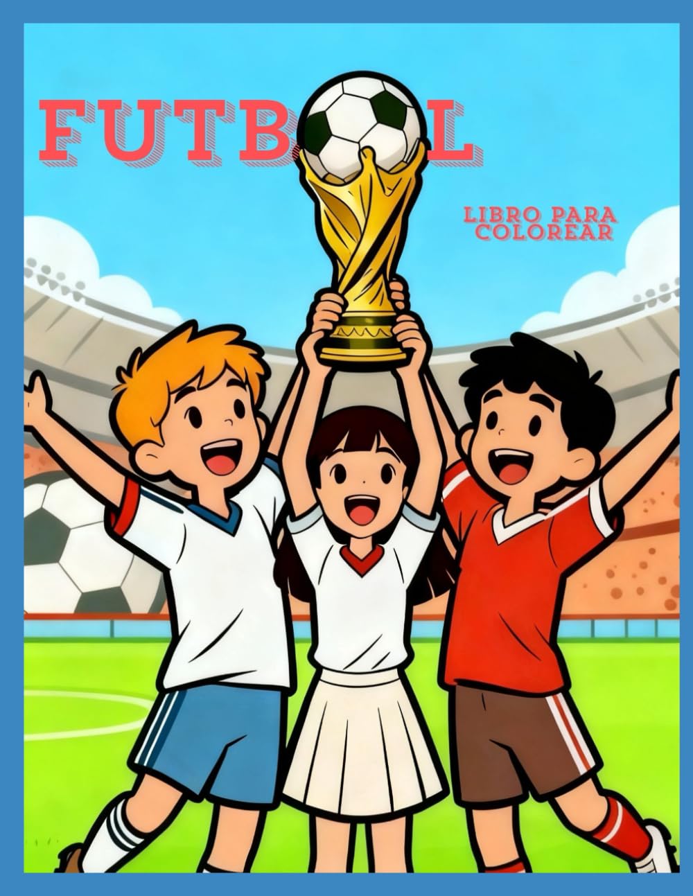 Fubol Libro para colorear: Futbol Divertido
