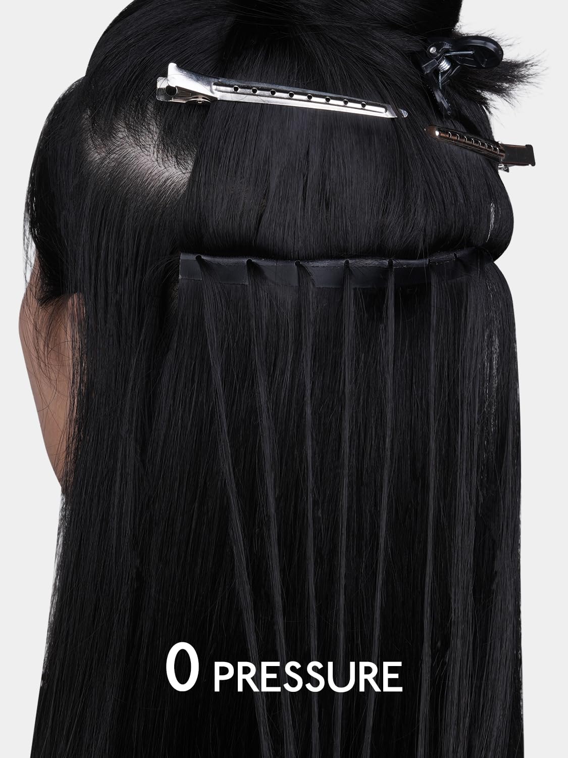 WENNALIFE Butterfly Weft Hair Extensions Human Hair 24 Inch 120g Balayage Chocolate Brown to Caramel Blonde，Sew in Hair Extensions Real Human Hair Genius Invisible Straight Extension De Cabello Humano