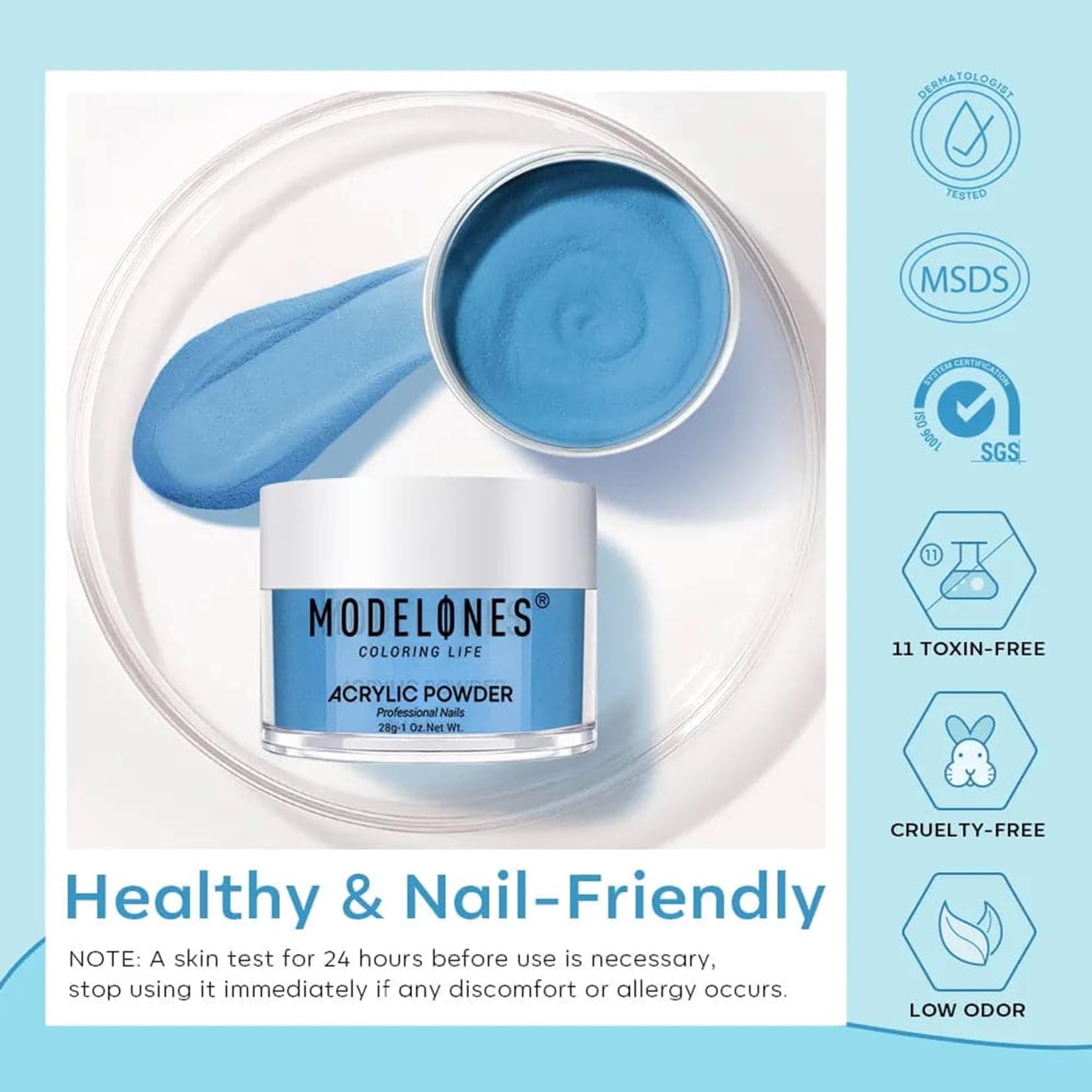Modelones Acrylic Nail Powder from BELLE GAGA Acrylic Powder for Spring Easter Acrylic Nail Art 3D Nail Carving French Nail Extension Gift for Women (B202010473A, 28g) 3