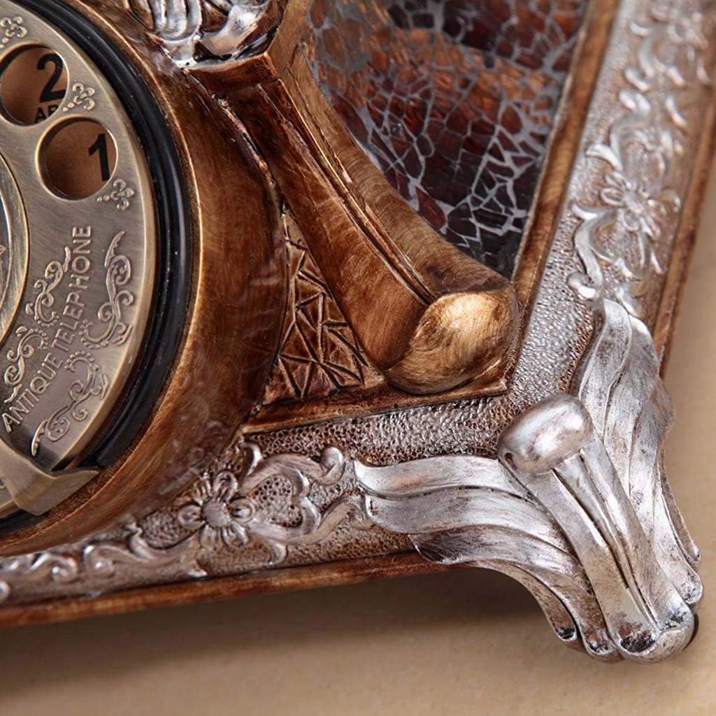 Qdid Antique Telephone Classical Rotary Dial Telephone Office in The Home Living Room Decoration of Retro European Telephone