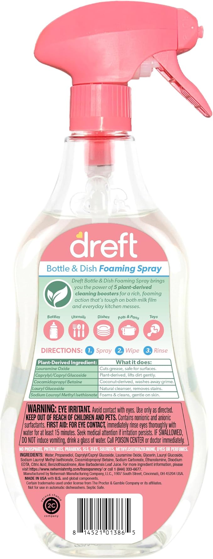 Dreft Limpiador Multiuso en Espuma para Biberones y Platos 532 ml miniatura 2
