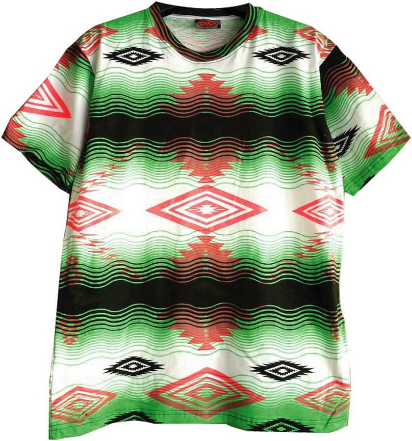 GAGA T-Shirt space navajo tribal native swag house rave music / GAGA45.6 sz L