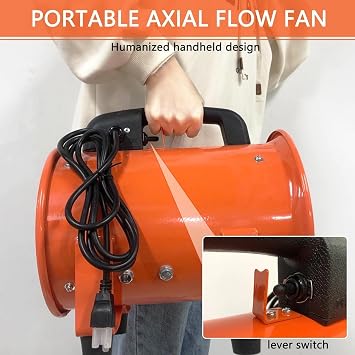 Dust Extractor Ventilation Fan, 300mm 12