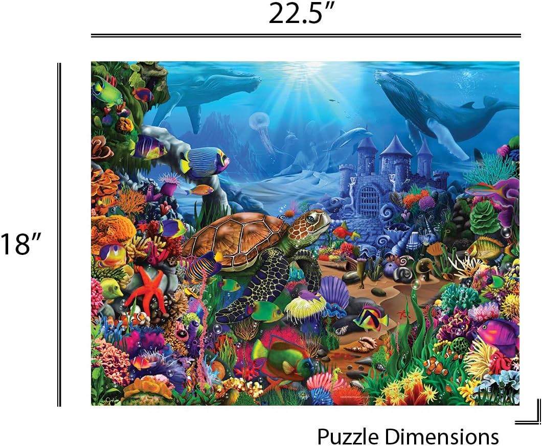 Springbok Majestic 500 Piece Wood Jigsaw Puzzle - Underwater Seascape