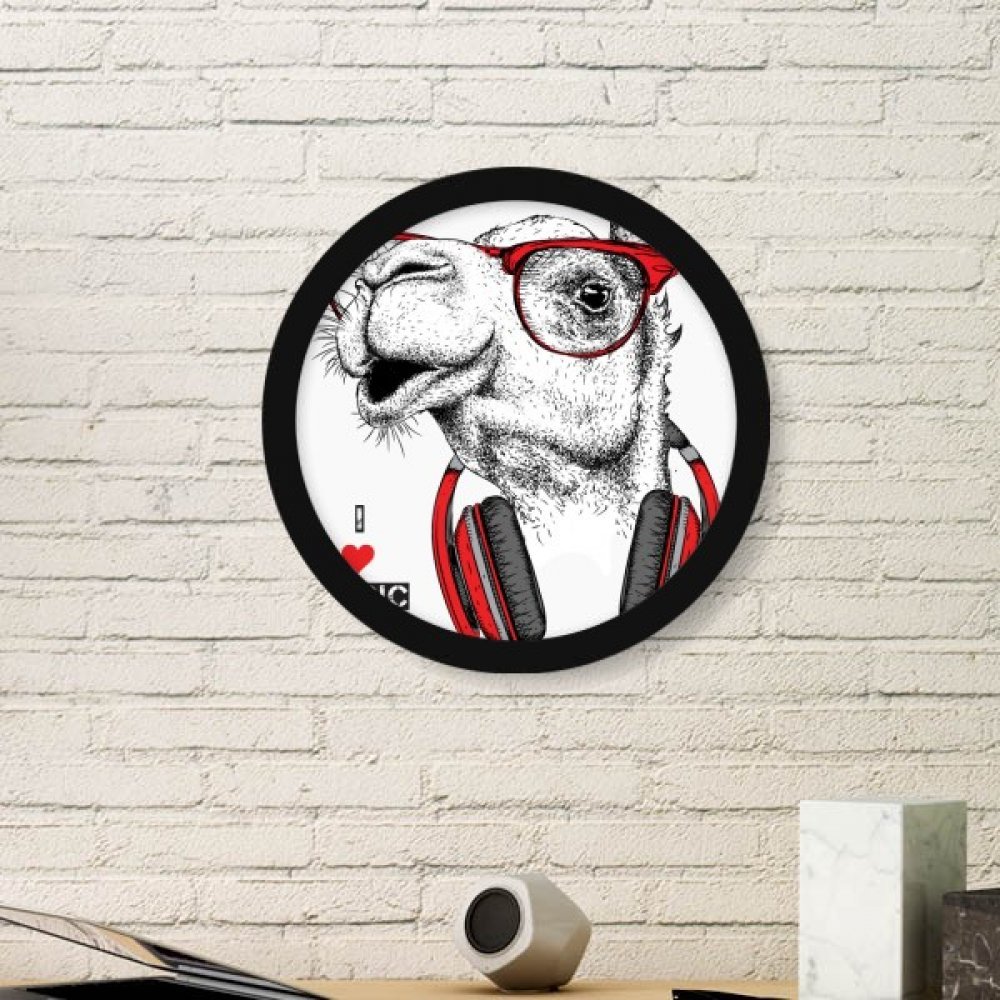Cadre photo rond chameau peinture rock art prints stickers muraux
