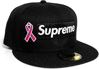 [シュプリーム] メンズ ニューエラコラボブレストキャンサーアウェアネスボックスロゴキャップ Breast Cancer Awareness Box Logo New Era FW25H30 (JP, 数字サイズ, 58.7 cm, ブラック) [並行輸入品]