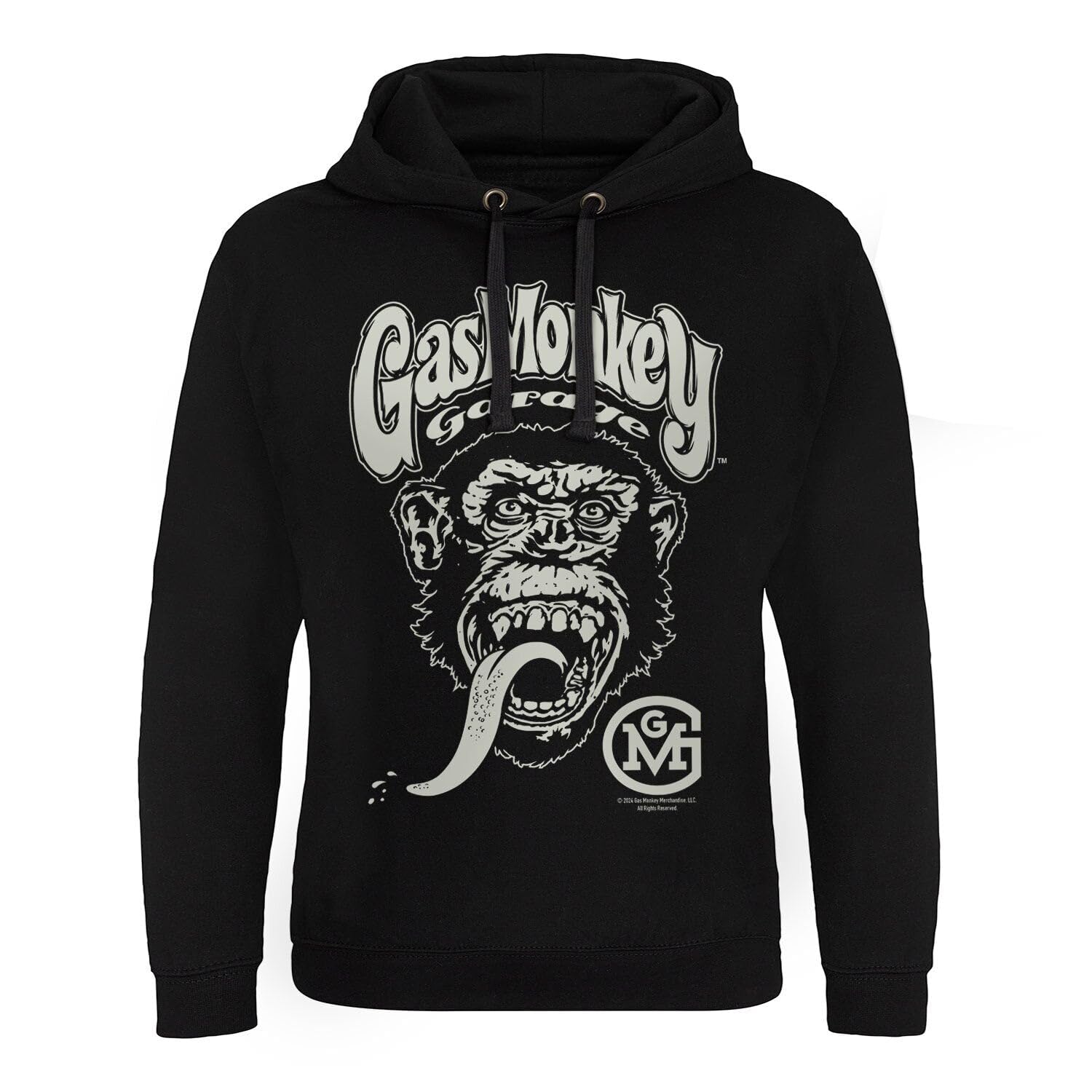 Gas Monkey Garage Officially Licensed Logo Epic Hoodie (Black), Small