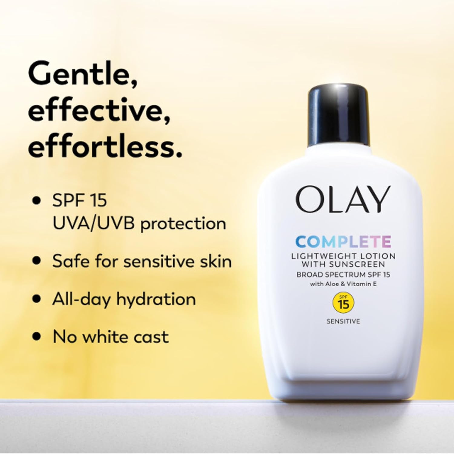 Olay Complete All Day Moisturizer SPF 15, Sensitive 4 oz (Pack of 3) - Image 8