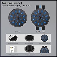 Vista 7 de Segunda Generación de Máquina de Boxeo con Música con Guantes de Boxeo, Máquina de Boxeo Montada en Pared con Música, Entrenador de Boxeo con Música