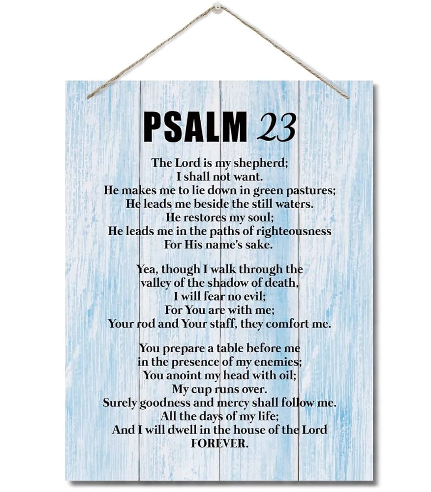 amazon-com-inspirational-wood-art-signs-psalms-23-the-lord-is-my-shepherd-bible-verse-print-hanging-printed-wall-plaque-wood-signs-scripture-for-the-home-or-office-decor-christian-wall-decor-10 for Free Printable Psalm 23 Kjv Printable Amazon.com: Inspirational Wood Art Signs, Psalms 23- The Lord is My Shepherd, Bible Verse Print, Hanging Printed Wall Plaque Wood Signs, Scripture for The Home or Office Decor, Christian Wall Decor 10 for Free Printable Psalm 23 Kjv Printable