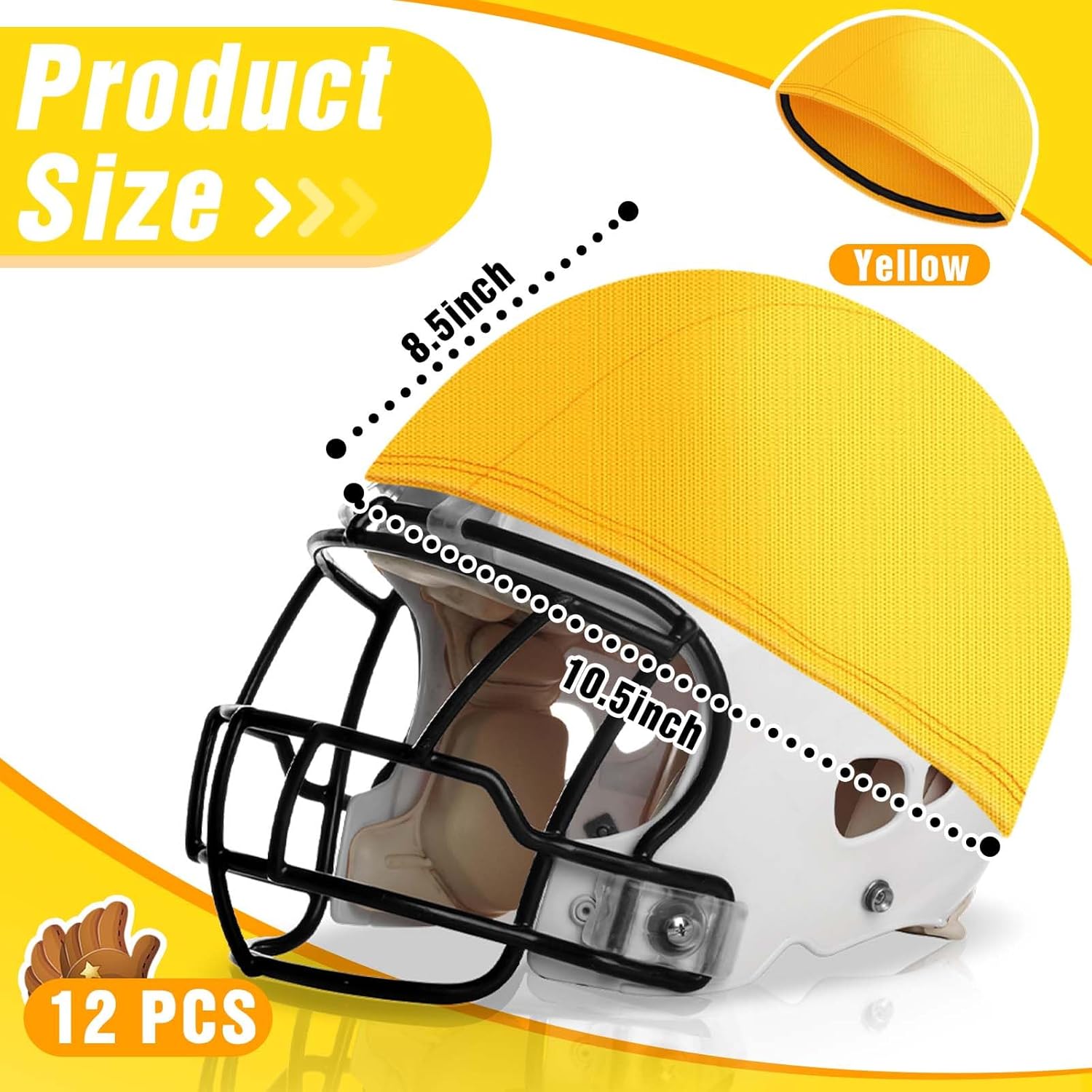 Ramede Football Helmet Covers for Practice Scrimmage Cap Helmet Cover Scrimmage Cap for Youth Adult Football Hockey Training Accessories 10.4 Inch in Diameter