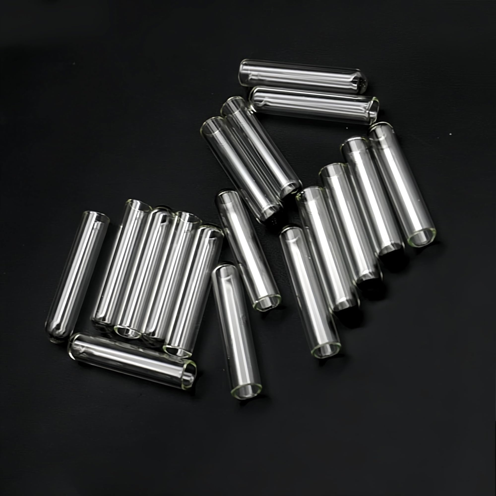 Tubo de fermentación invertido de vidrio de borosilicato, tubos de ensayo pequeños de 6 x 30 mm para análisis químico microbiano, suministros de laboratorio duraderos (juego de 6)