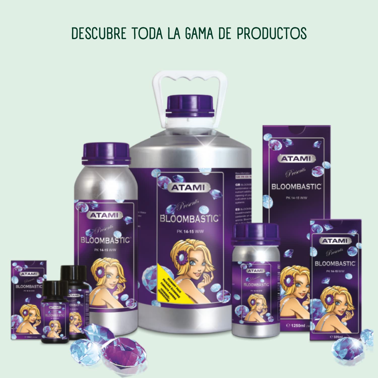 GROWMANIA Atami Bloombastic 325ml Fertilizante Orgánico | Floración y Engorde de Cogollos y Plantas | Abono con Extractos Naturales Bio Estimulantes