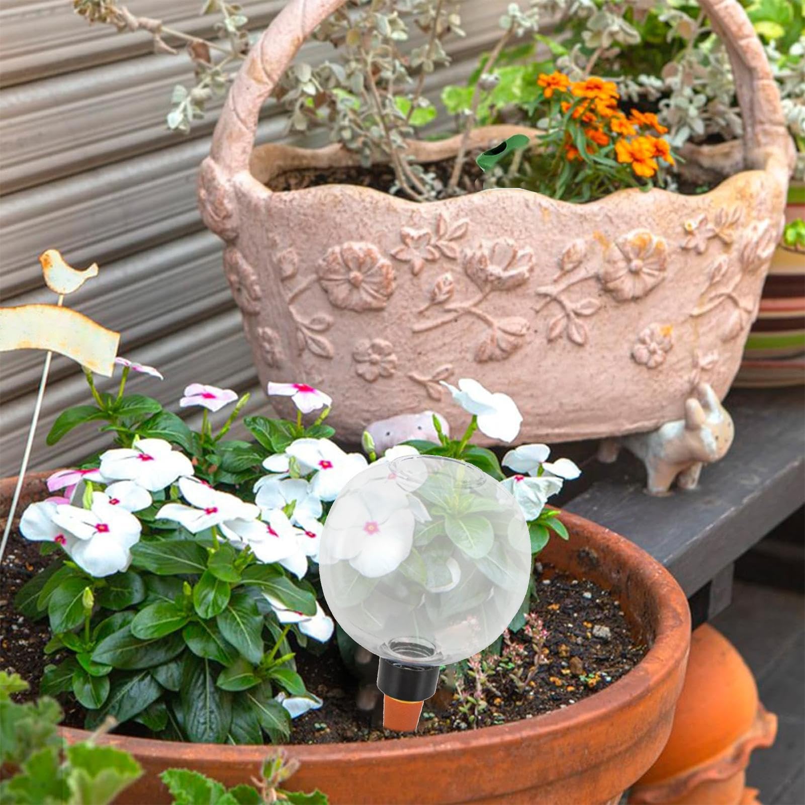 5PCS Pflanzenbewässerung Outdoor, Tröpfchenbewässerung, Pflanzen Bewässerung Im Urlaub, Bewässerungssystem Balkon, Pflanzen Bewässerung Blumen Gewächshäuser Und Urlaub
