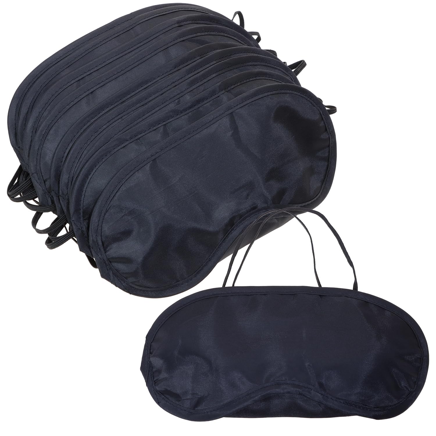 Tupalizy Black Sleep Mask Blindfolds Eye Cover with Nose Pad and Adjustable Strap for Halloween Christmas Birthday Party