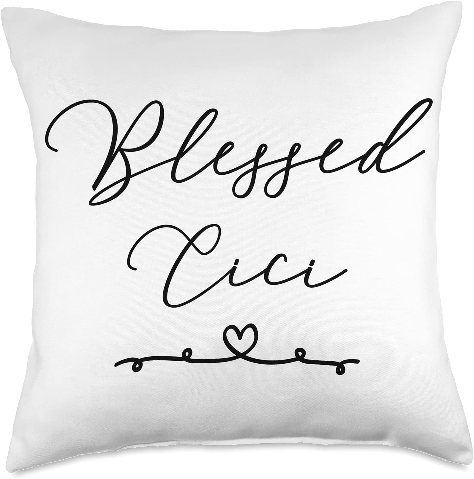 Blessed Cici Throw Pillow, 18x18, Multicolor