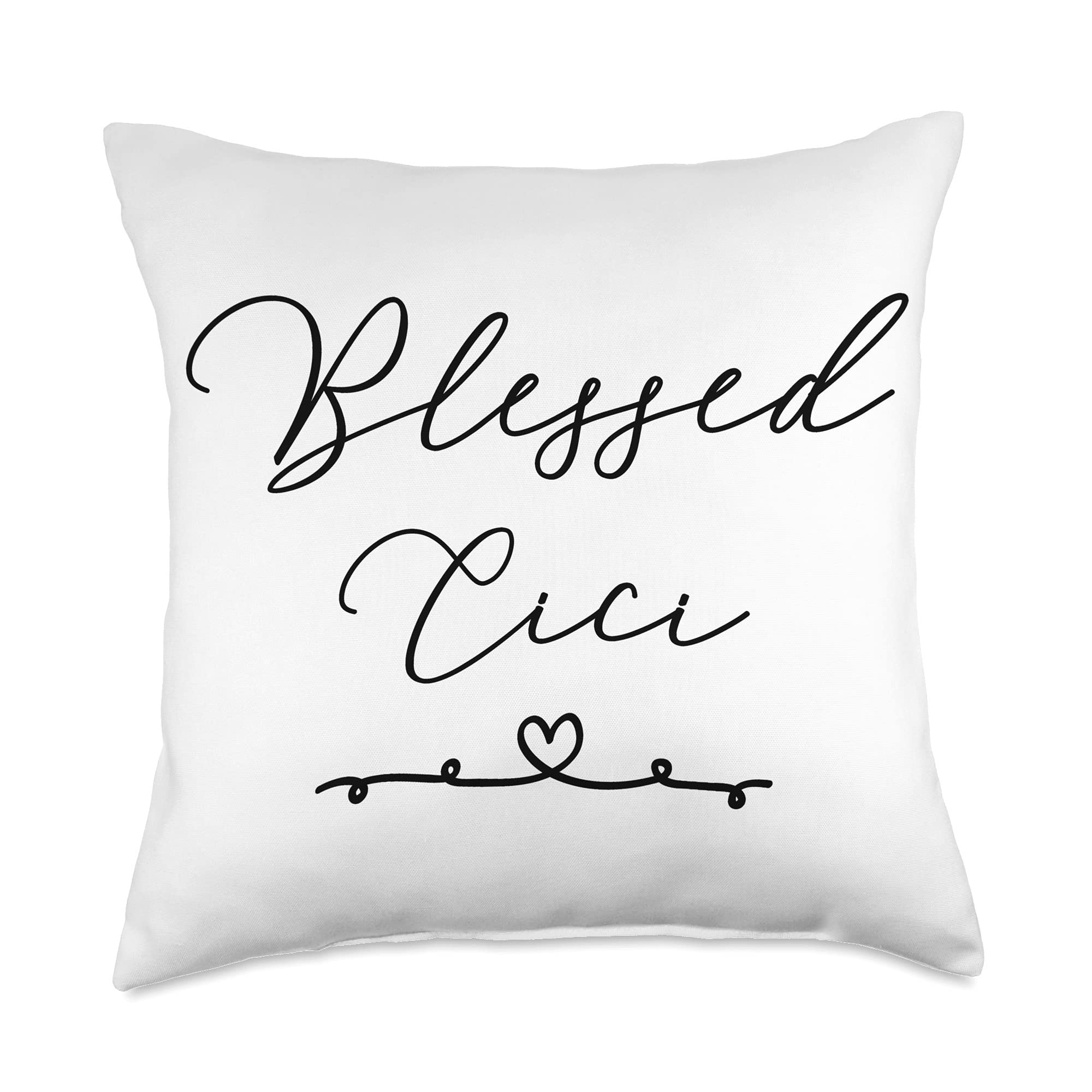 Blessed Cici Throw Pillow, 18x18, Multicolor