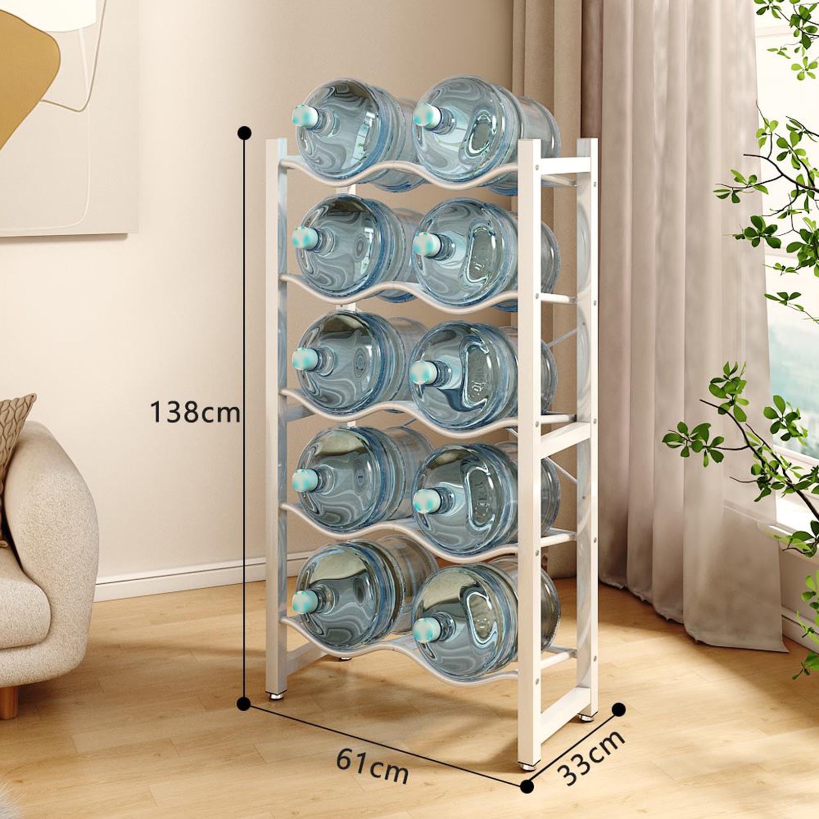 Heavy Du Porte-carafe et porte-bouteille – Support de refroidissement d'eau robuste pour la maison, le bureau, la gastronomie et le restaurant – Cuisine polyvalente nizer & Beve Stat