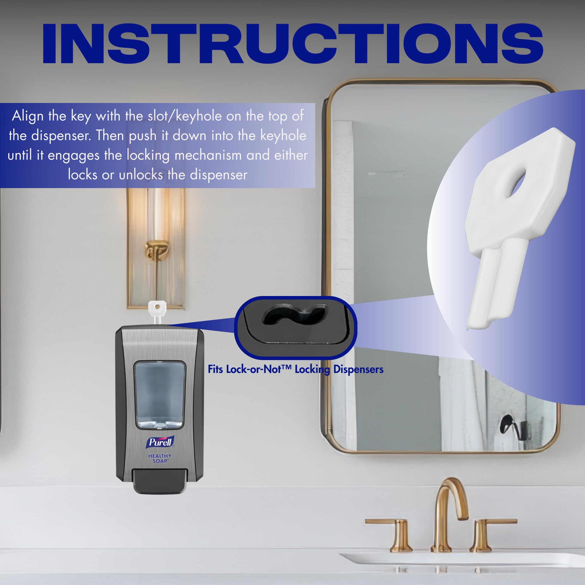 Amazon.com: Knupp Co. Universal Dispenser Key for Purell Hand