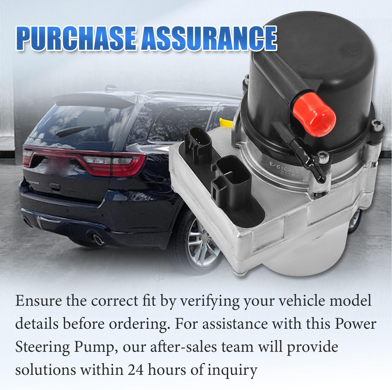 5154663AB 3.6L V6 Power Steering Pump Compatible with Dodge Durango Fits For Jeep Grand Cherokee 2014-2015 Replace 553-01186 86-03153R