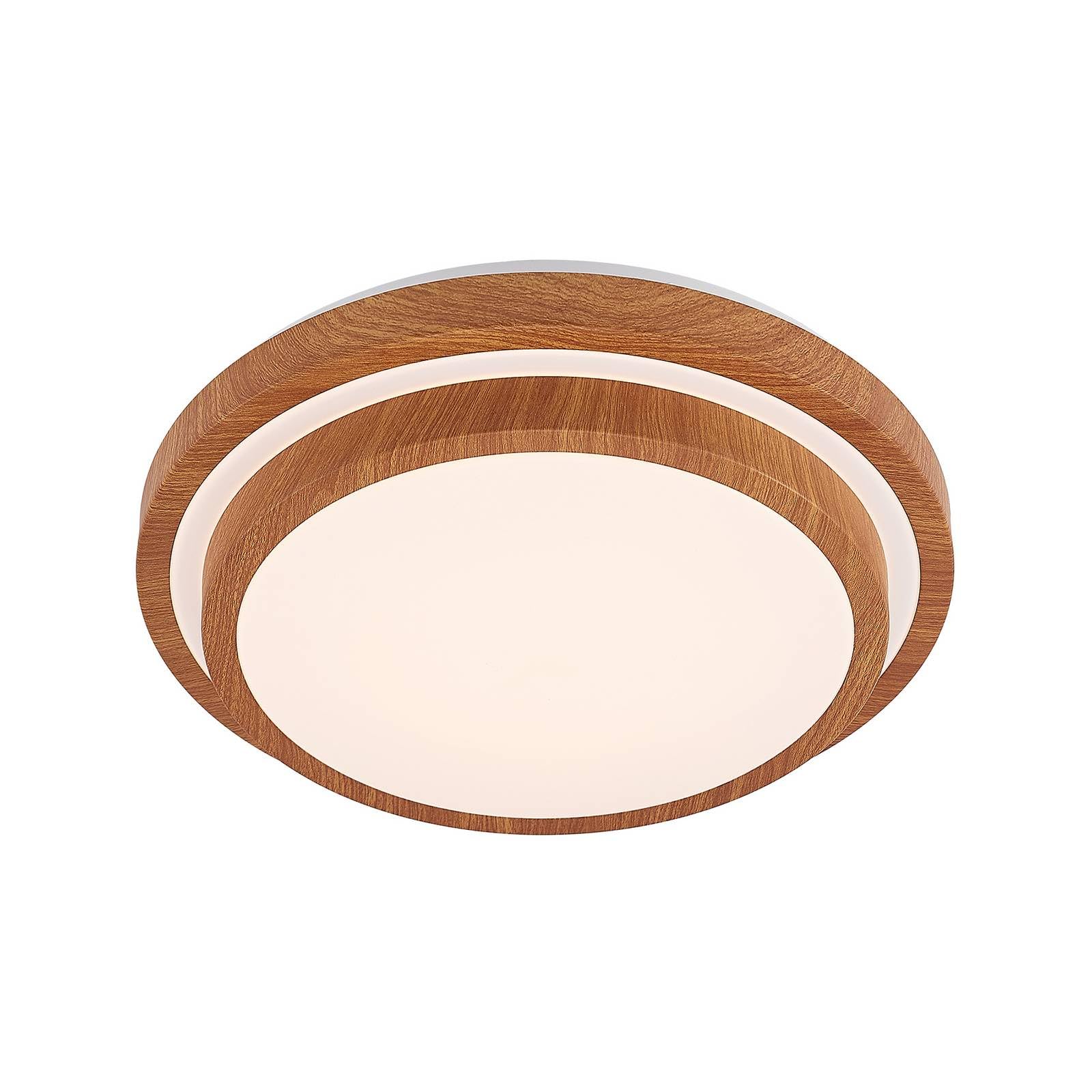 Lindby LED Ceiling Light Vaako (Modern) in Brown for e.g. Office & Workroom (1 Light Source,) from Ceiling lamp,