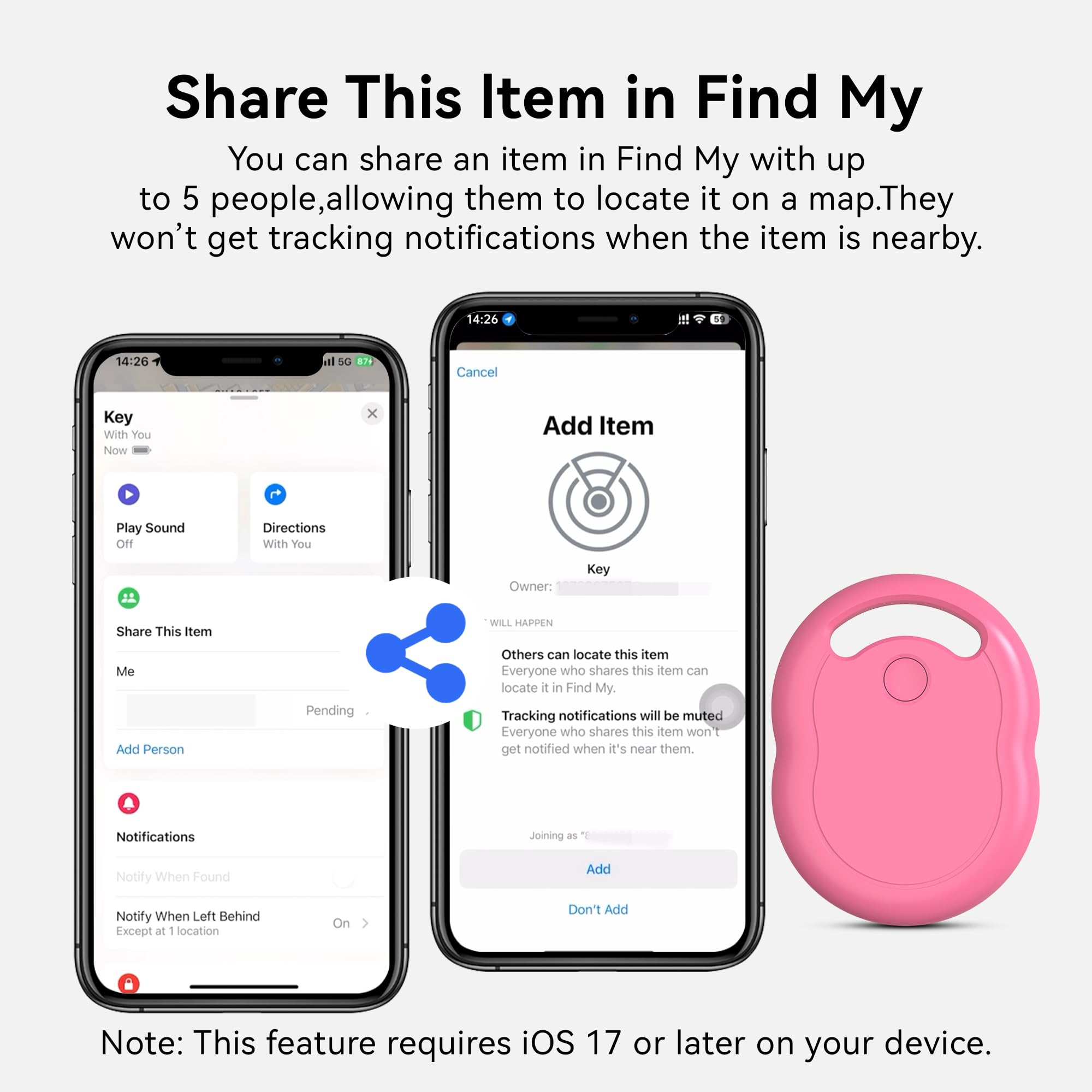Anker Eufy Smart Bluetooth Tracker Kaart met Apple Zoek Mijn-app Zwart