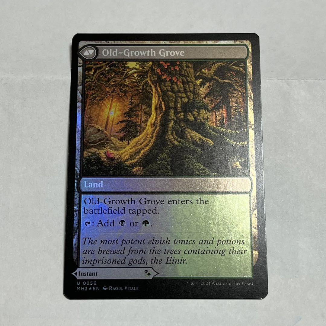 エラーカードモダホラ3両面foil発想の奔出 + 原生樹林帯