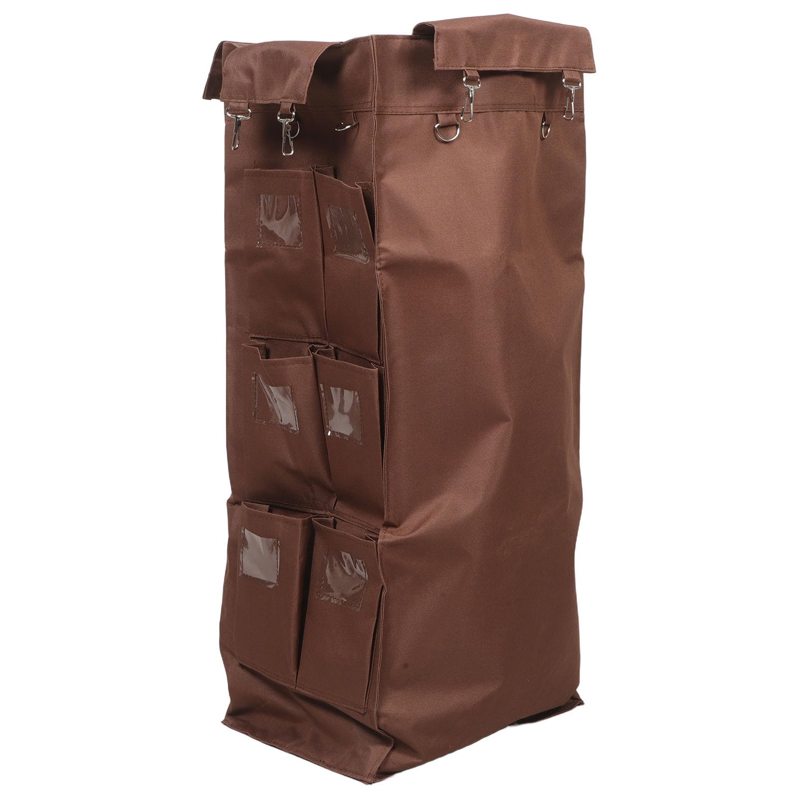 Amosfun Braune Oxford Stoff Tasche für Hotel Reinigungswagen, Mittellang