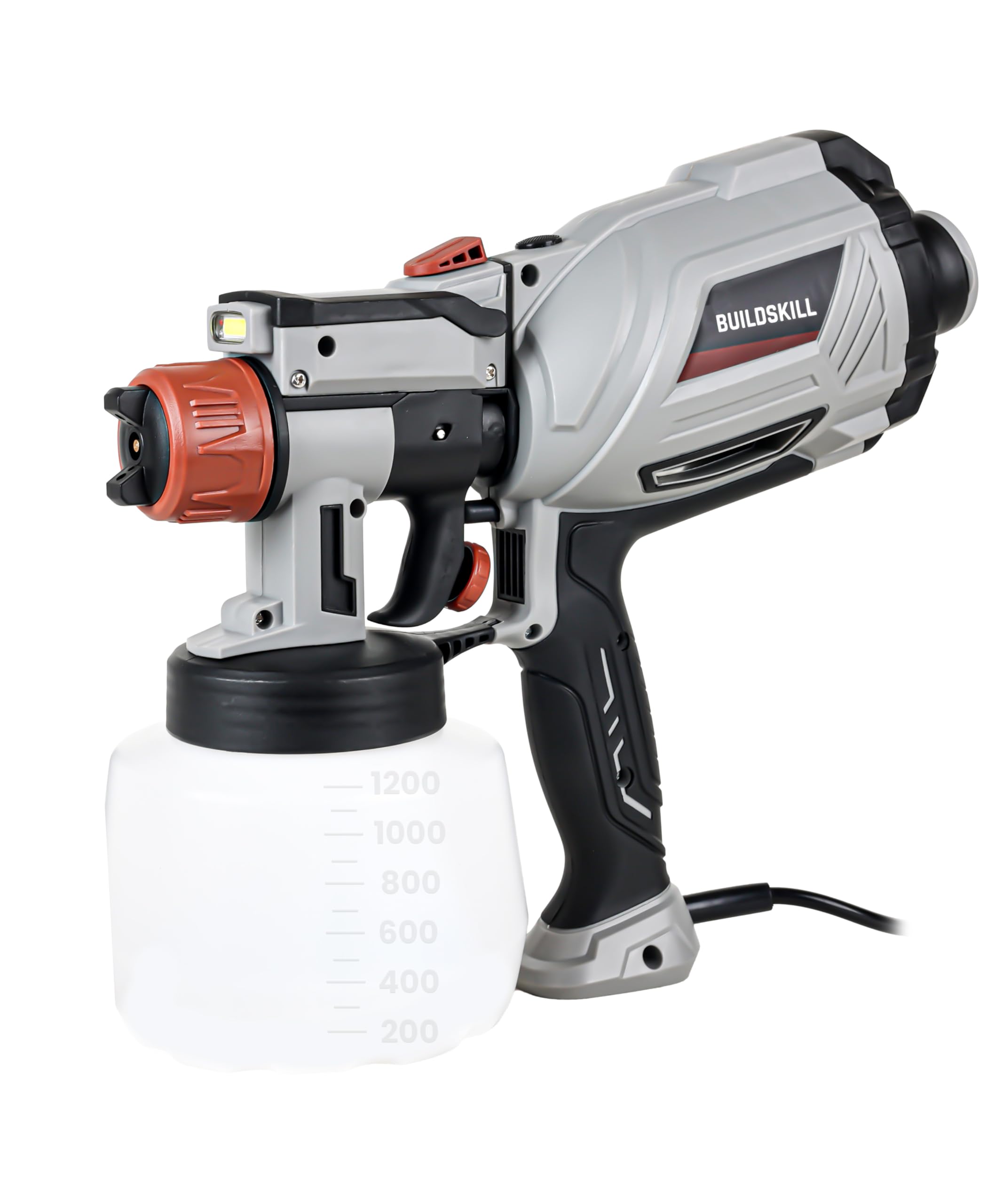 BUILDSKILL Paint Spray Machine, LED Light, Copper Nozzle, 1200 ML Container, Heat Sink, 3 Spray Patterns, Saves you from Hot Handle, 600W, Spare parts Available (6 Months Warranty) (B0D9FSW8ZQ) Amazon Price History, Amazon Price Tracker