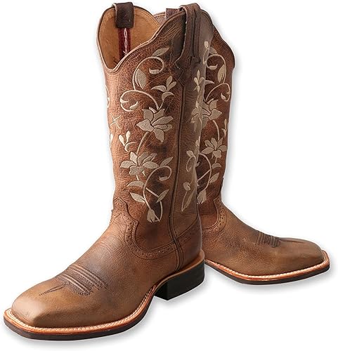 Twisted X Women's Ruff Stock Boot - Mid-calf Full-grain Leather Western Cowboy Boots