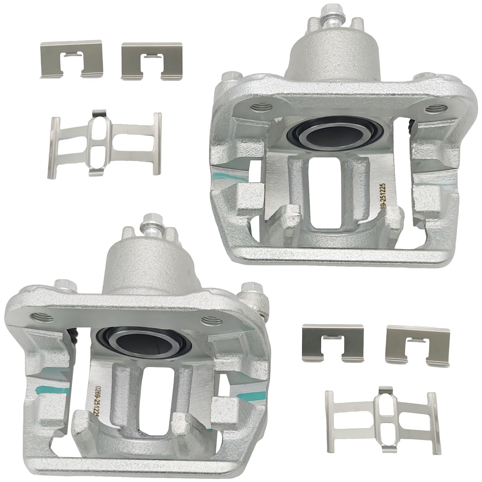 Photo 1 of 2 Pcs Rear Brake Caliper w/Bracket Fit for 2007-2012 Acura RDX, 2007-2011 Honda CR-V, 2010-2011 Accord Crosstour, Driver and Passenger Side Disc Brake Caliper Replace for 19B2910A 19B2911A