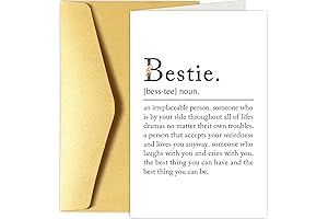 Definition of Bestie: A lifetime of inside jokes. BFF Greeting Card