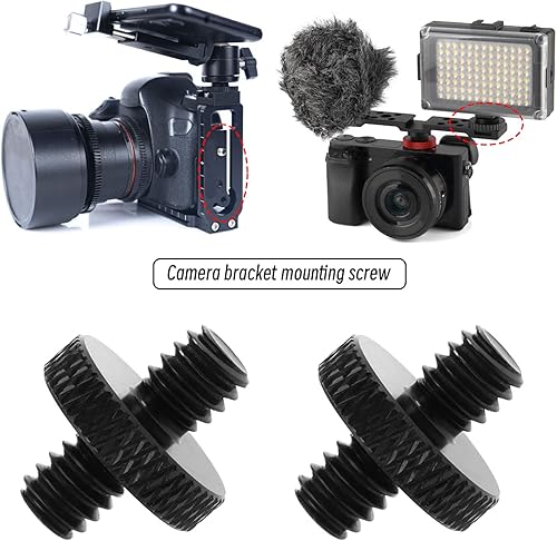 Miniatura 2 de Create idea Adaptador de tornillo de trípode roscado macho de 14 pulgadas de 14 pulgadas macho de 14 pulgadas, convertidor de rosca de montaje