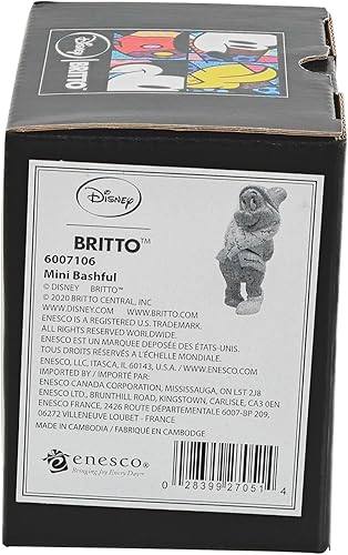 Miniatura 6 de Enesco Disney by Romero Britto Snow White and The Seven Dwarfs Bashful - Figura en miniatura, 4.7 pulgadas, multicolor
