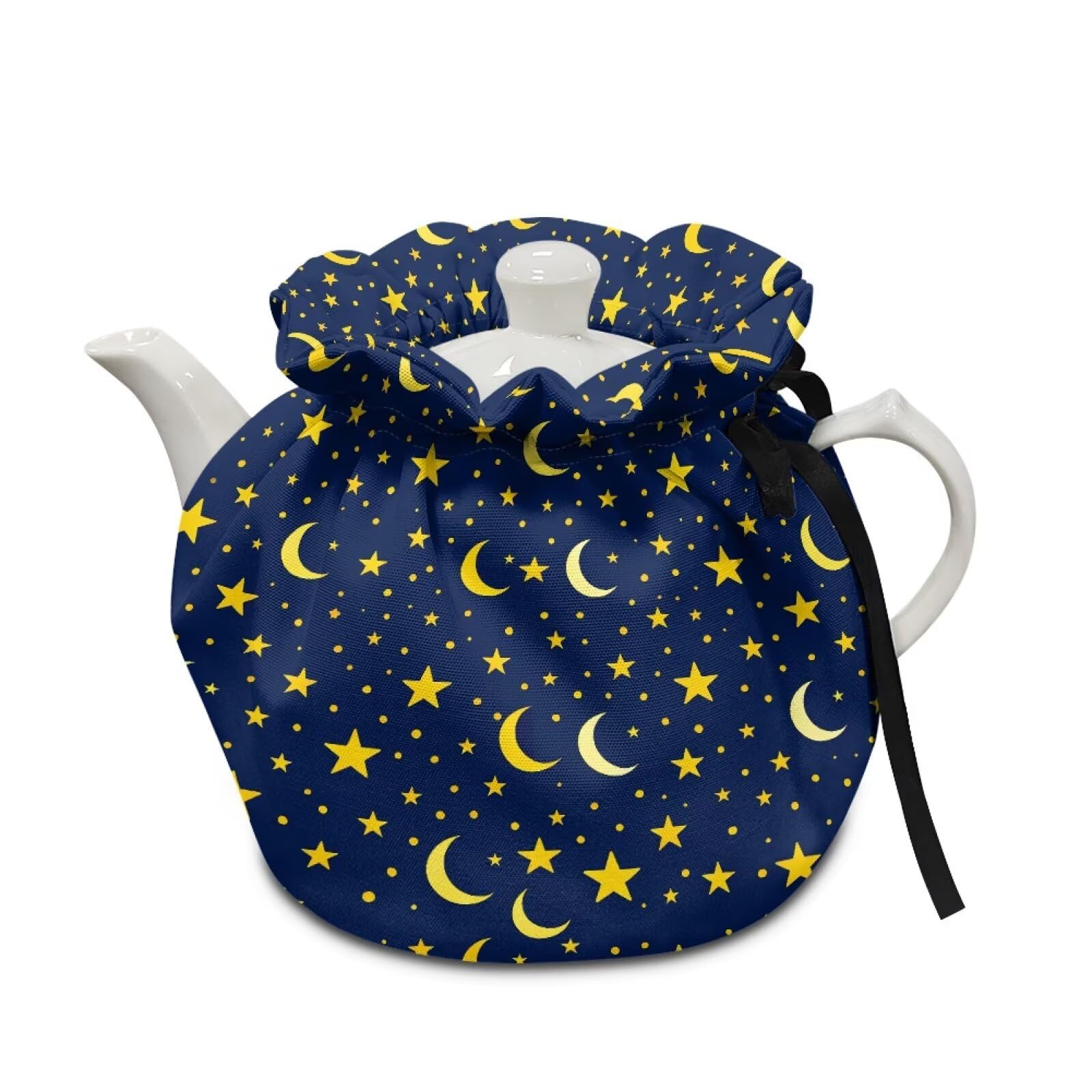 Moon Stars Tea Cosy for Teapots Tea Pot Cover Insulation and Keep Warm Breakfast Warmer Home Kitchen Table Decorative Accessories