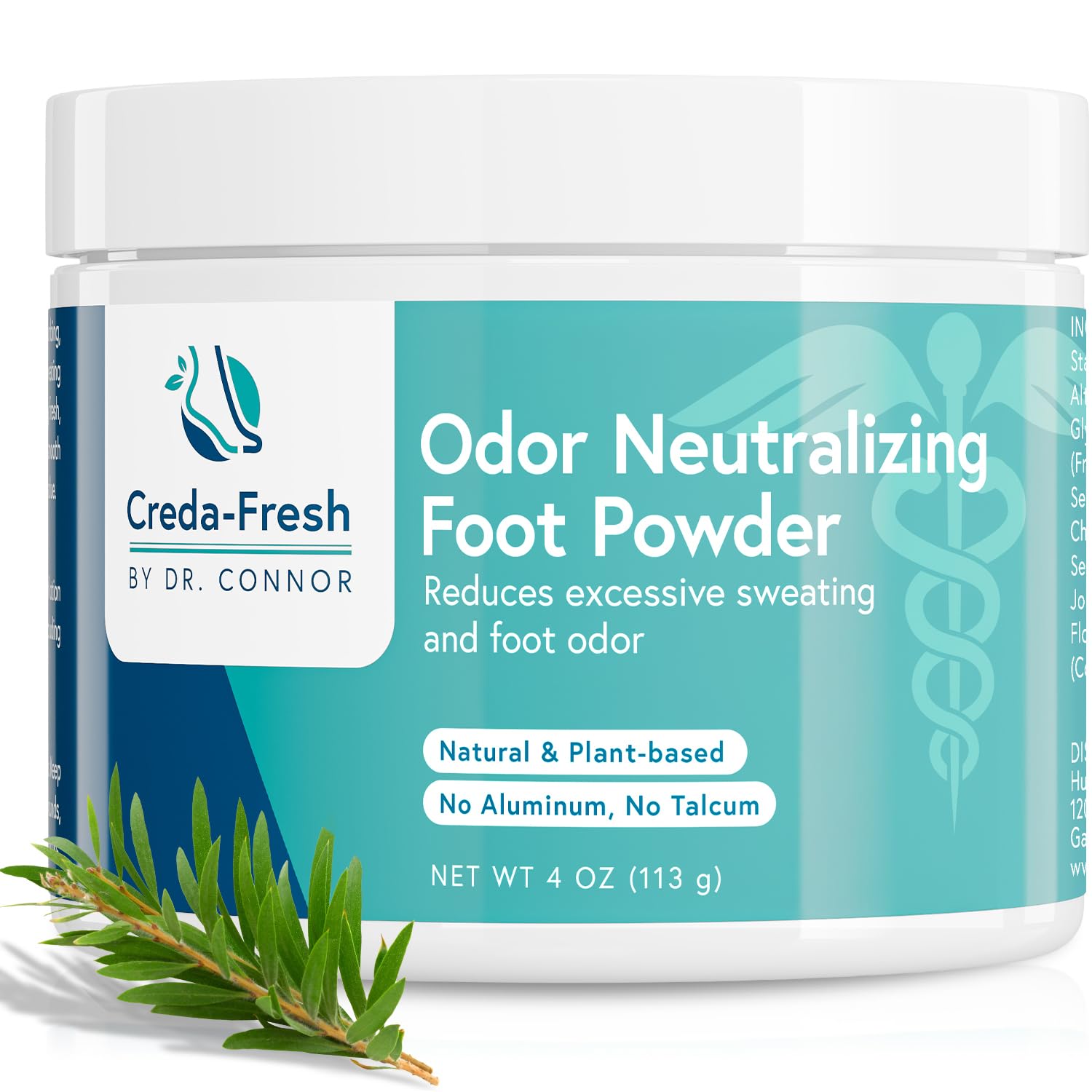 CREDA-FRESH Foot Lotion to Powder for Excessive Sweating - Plant Based Foot Powder for Smelly Feet - Foot Odor Eliminator & Foot Lotion for Dry Feet -