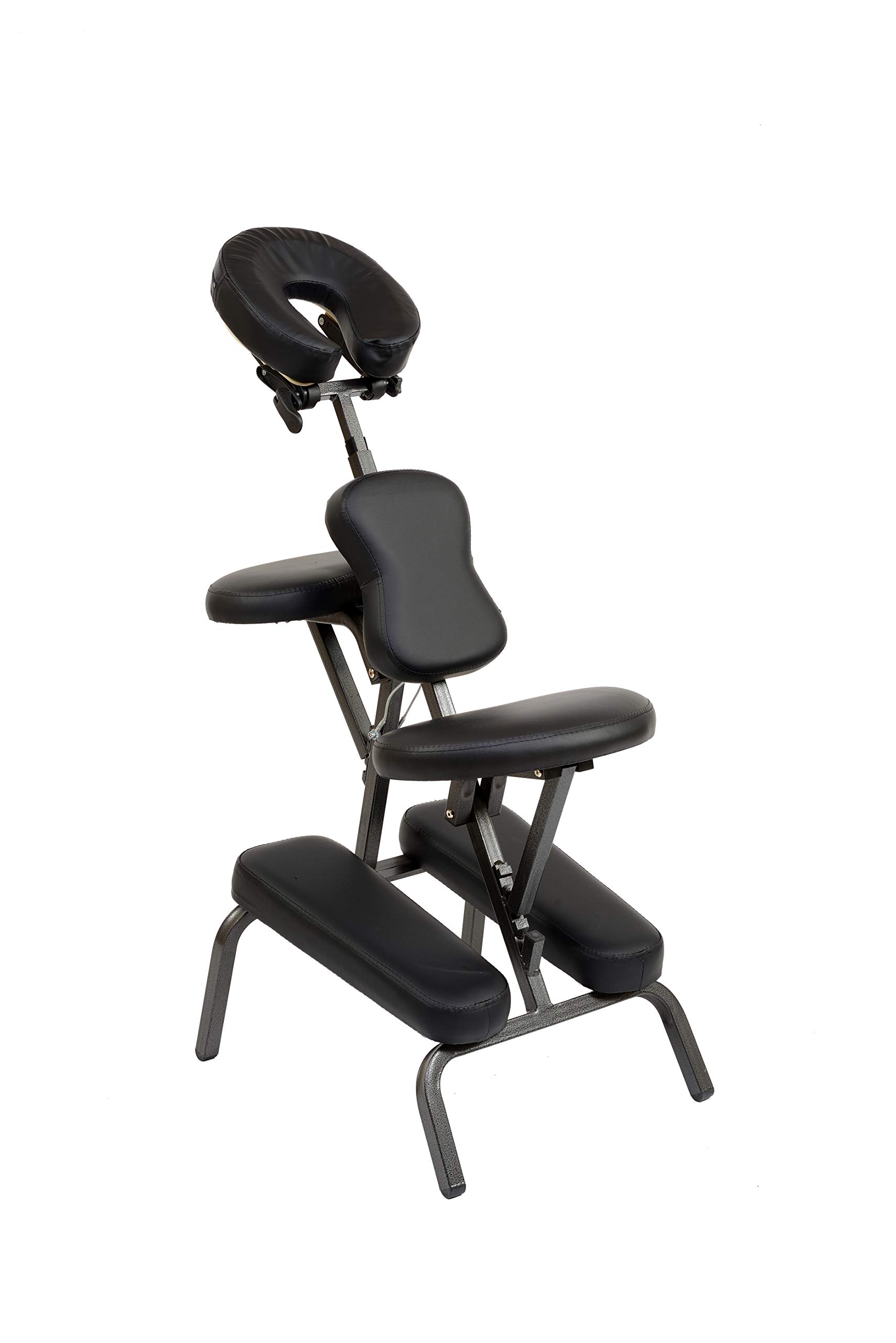 Sillón de Masaje Plegable y Portátil Negro con Bolsa de Transporte