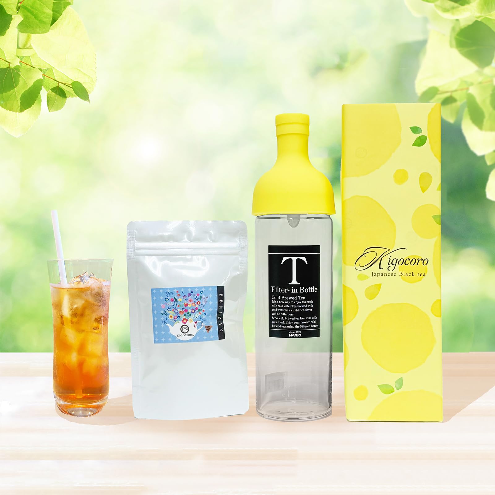Amazon.co.jp: 和紅茶 HARIO フィルターインボトル 750ml イエロー