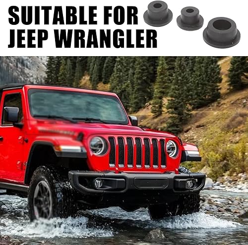 Miniatura 4 de 3 tapones de goma para portón trasero, tapón de puerta trasera, relleno de orificio para eliminar neumáticos de repuesto, compatible con Jeep