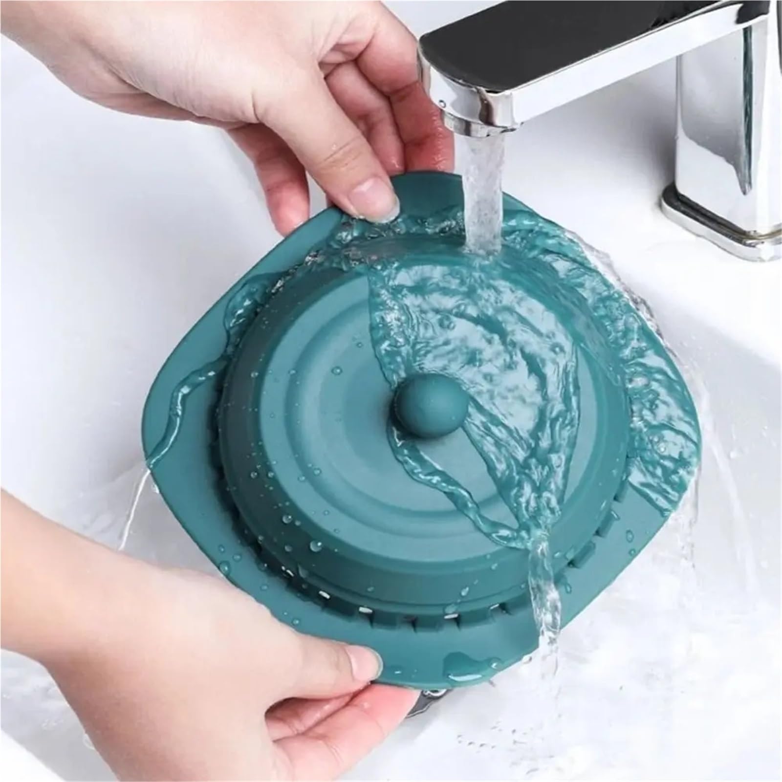 5 uds Cubierta de Drenaje Suelo Silicona colador alcantarillado antiobstrucción Tipo Prensa Filtro Fregadero Cocina para Bañera,Ducha