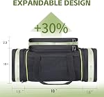 Pet Carrier - Airline Approved Cat and Dog, Carrier with Locking Safety Zippers and Anti-Scratch,Expandable(11.8" L×(18+2.77)" W×(9+3.9)" H), Comfortable, Durable Dog Travel Bag (Black)