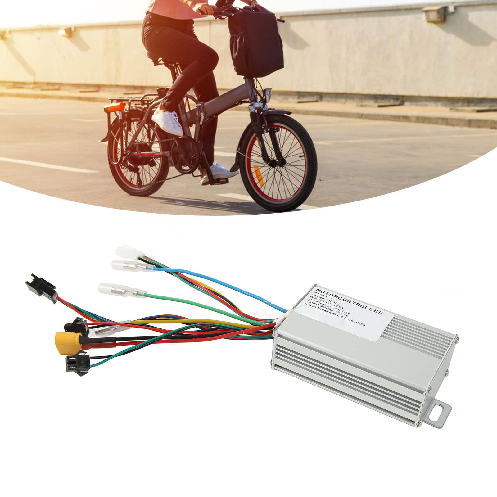 Kit de Contrôleur de Moteur électrique 36 V 350 W, Kit de Contrôleur de Vélo avec Panneau D'affichage de Circuit et Contrôleur pour Scooter de Vélo électrique E9T