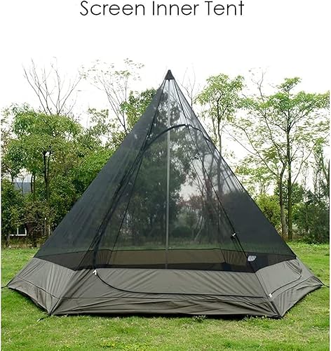 Miniatura 2 de Tienda de campaña impermeable pirámide tipi para adultos, tienda de campaña impermeable de doble capa, tienda india, tienda de yurta, tienda de