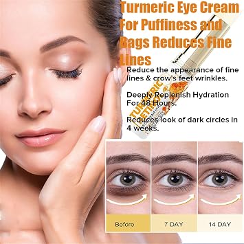 for Under Eye Bags,Turmeric Retinol Eye Cream Stick,eye Cream for Puffiness and Bags Under Eyes,Anti Aging (2PCS)