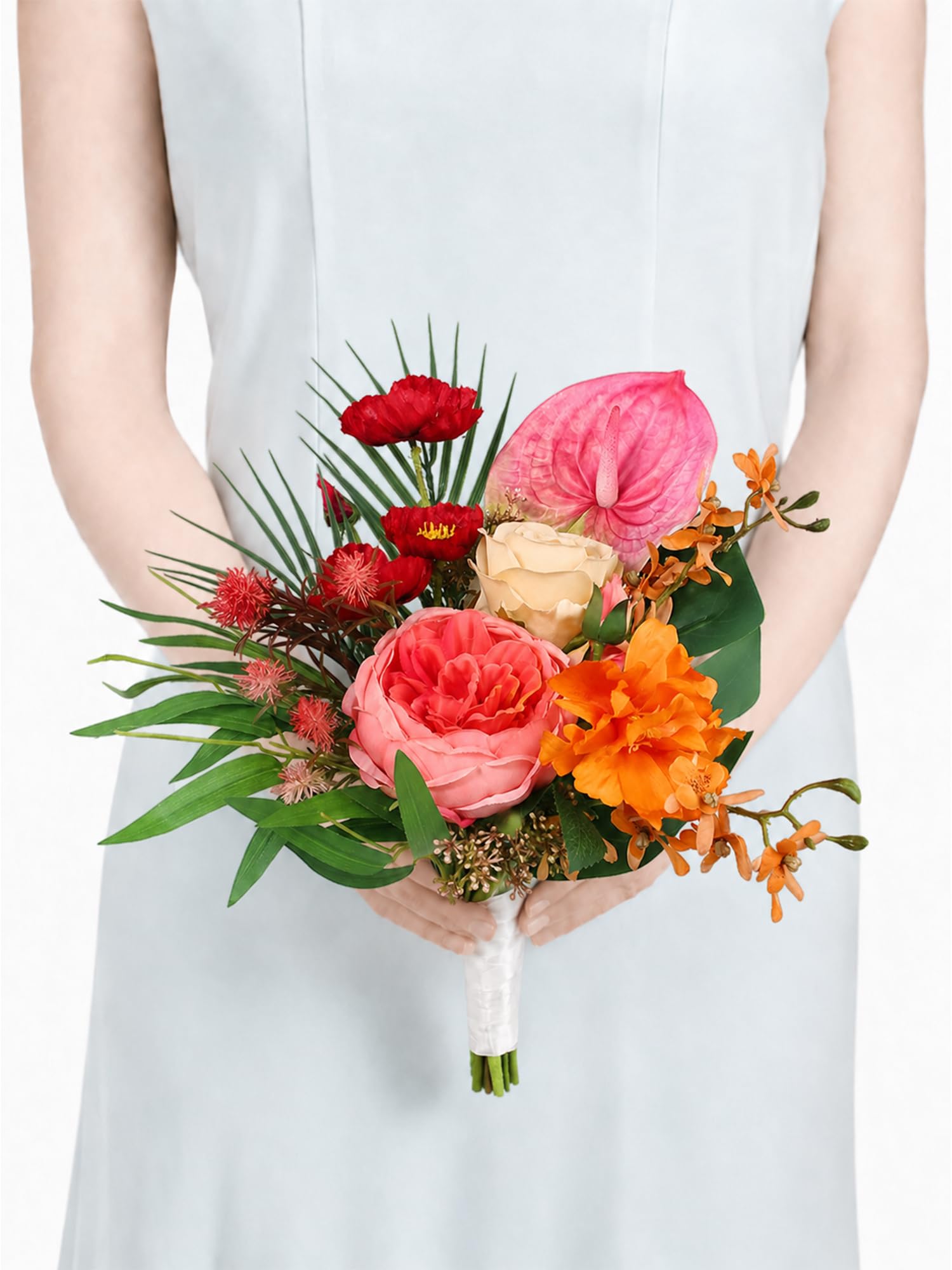 Rinlong Tropical Flowers Wedding Bouquet