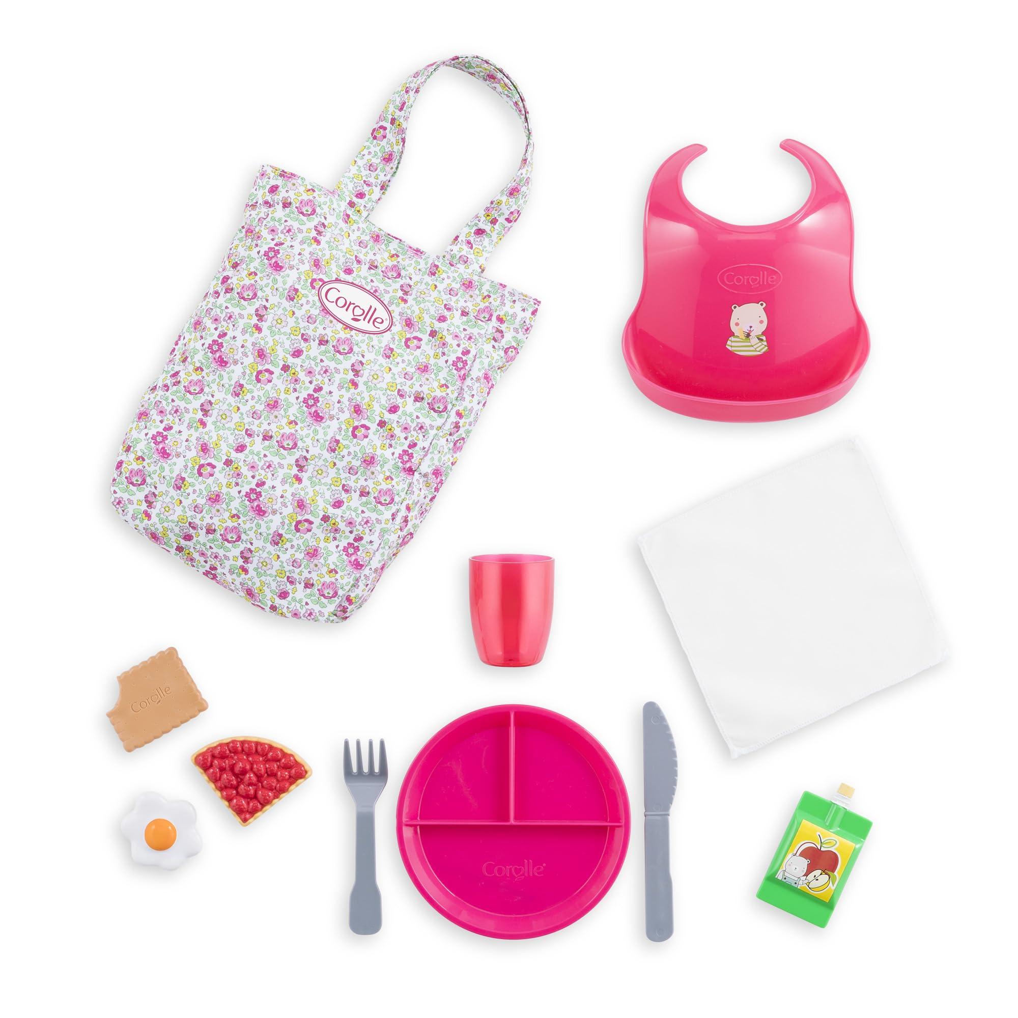 Accessoires poupon - COROLLE - Grand Coffret Repas - Pour poupon 36 et 42 cm - 11 accessoires - Des 2 ans