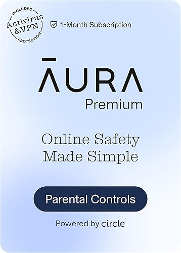 Aura Premium Online Safety Parental Controls by Circle, Antivirus, VPN Content Blocking, Filtering, Screen Time Limits Android, iOS, Mobile,