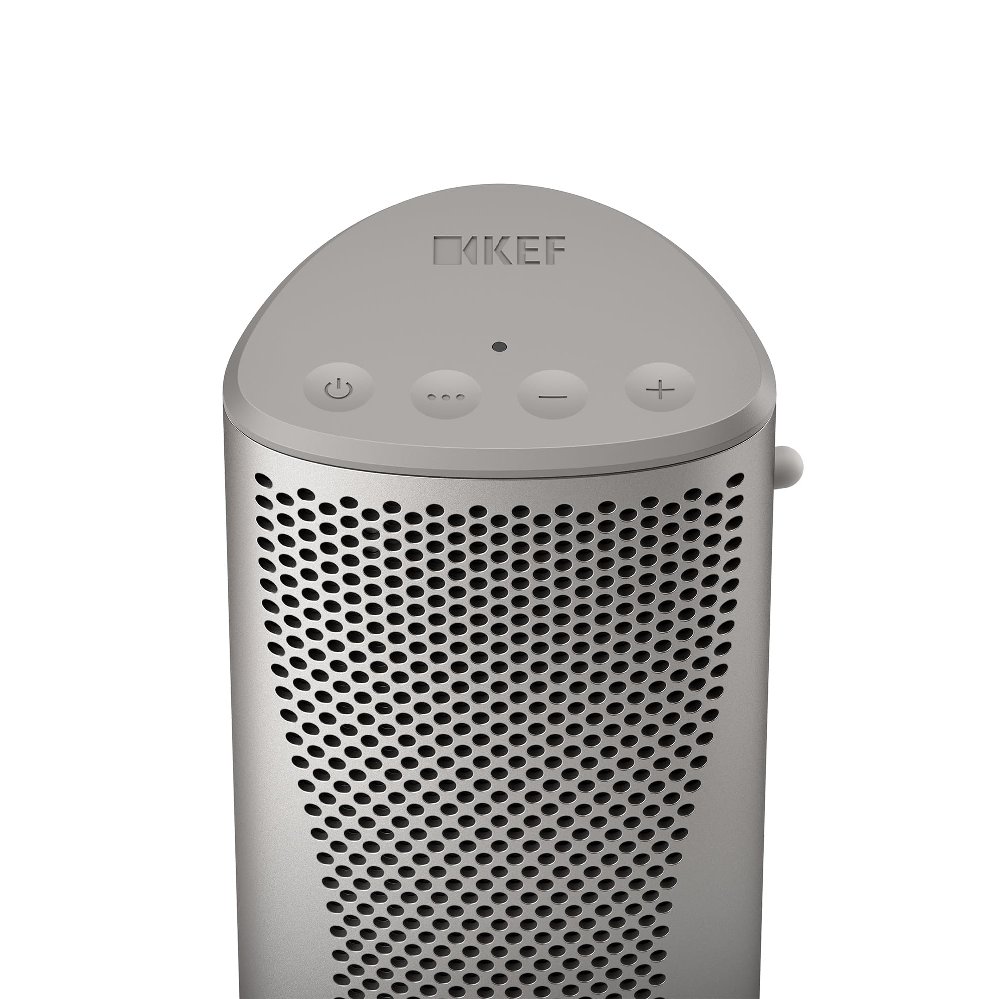 KEF Muo – Enceinte Bluetooth Puissante, Argent | Portable sans Fil | Bluetooth 5.4 aptX Adaptive | USB-C | Certification IP67 Étanche | 24 h d’autonomie | Maison, Extérieur & Voyage
