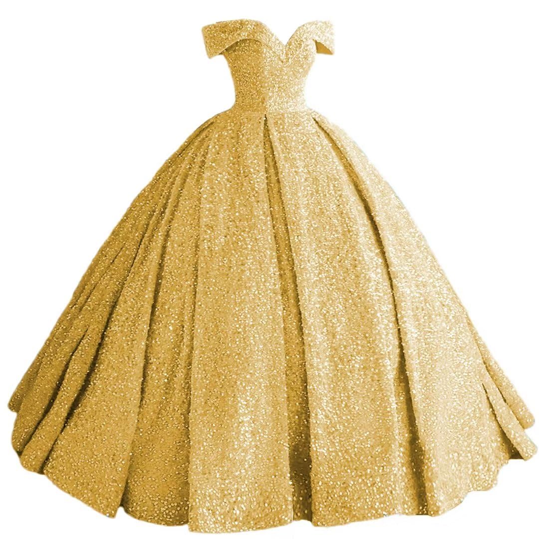 Mouccy Sparkly Sequin Prom Dress