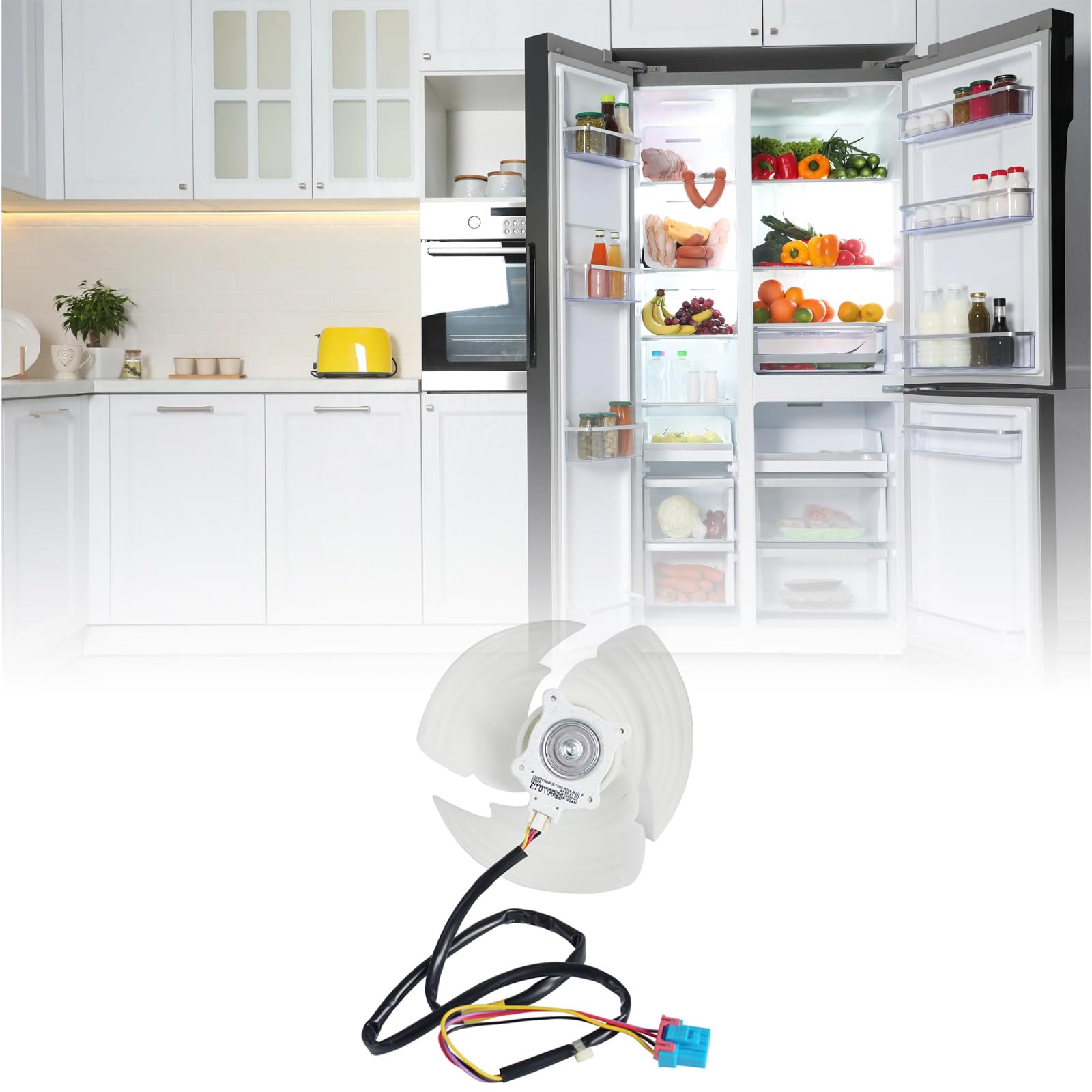 Sostituzione del motore del ventilatore del condensatore del frigorifero per EAU62863101 EAU63103302 AP6235485 4509126 12V 1A